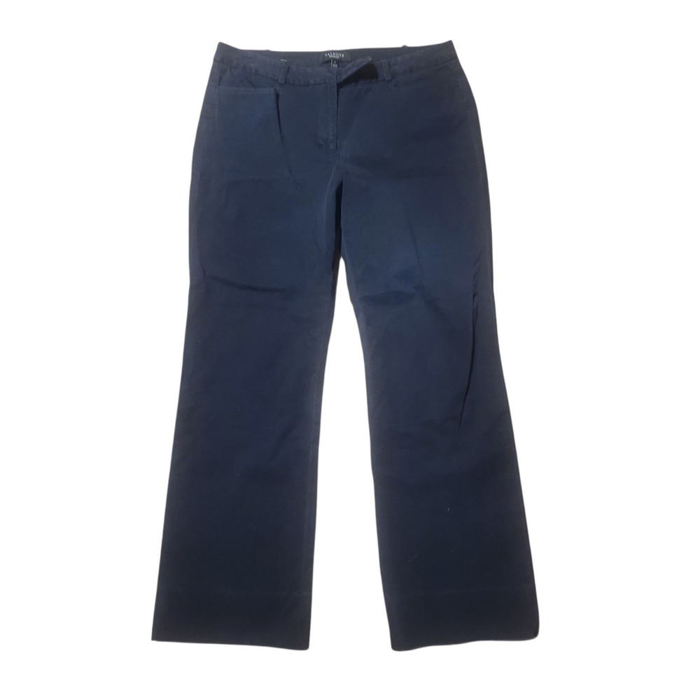 Talbots Womens 12 Pants Navy Blue Bootcut Trouser Career Workwear 32x29